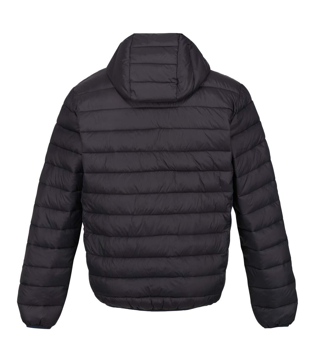 Mens Marizion Baffled Hooded Padded Jacket Ash Danger Red Regatta-3