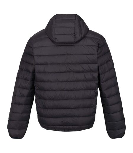 Mens Marizion Baffled Hooded Padded Jacket Ash Danger Red Regatta