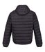 Mens Marizion Baffled Hooded Padded Jacket Ash Danger Red Regatta-3