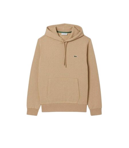 Mens Basic Pullover Hoodie Beige Lacoste