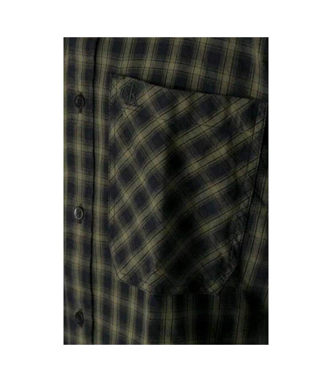 Chemise Motif/style À Carreaux Homme Vert Calvin Klein-3