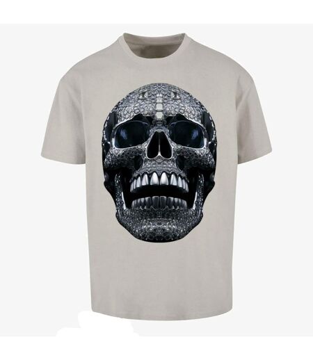 Mens Diamond Skull Oversized T-shirt Light Asphalt Forgotten Faces