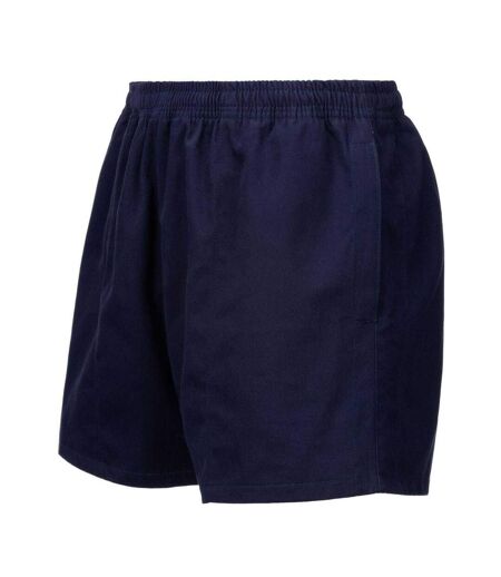 Unisex Adult Cotton Elasticated Waist Rugby Shorts Navy KooGa