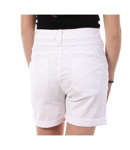 Short Blanc Femme Monday Premium Long Please - XXL