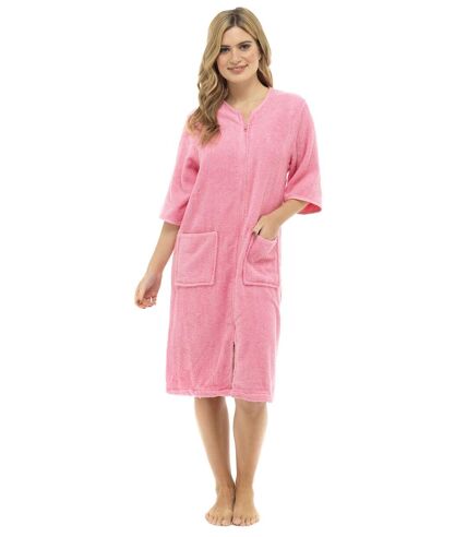 Ladies Zip Through Robe in 3 Colours