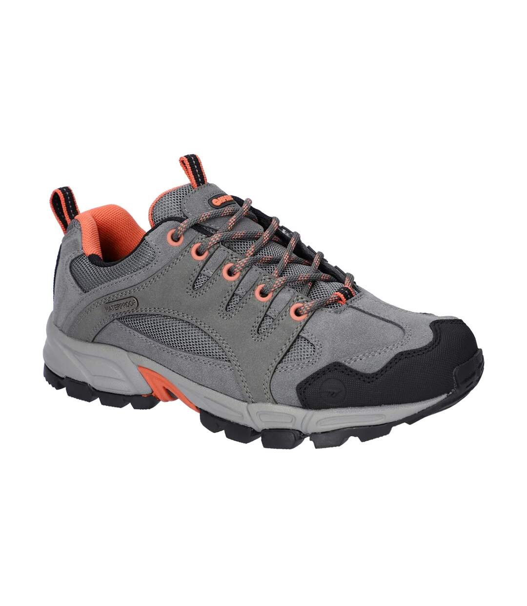 Chaussures de marche auckland lite femme gris acier / corail / gris Hi-Tec