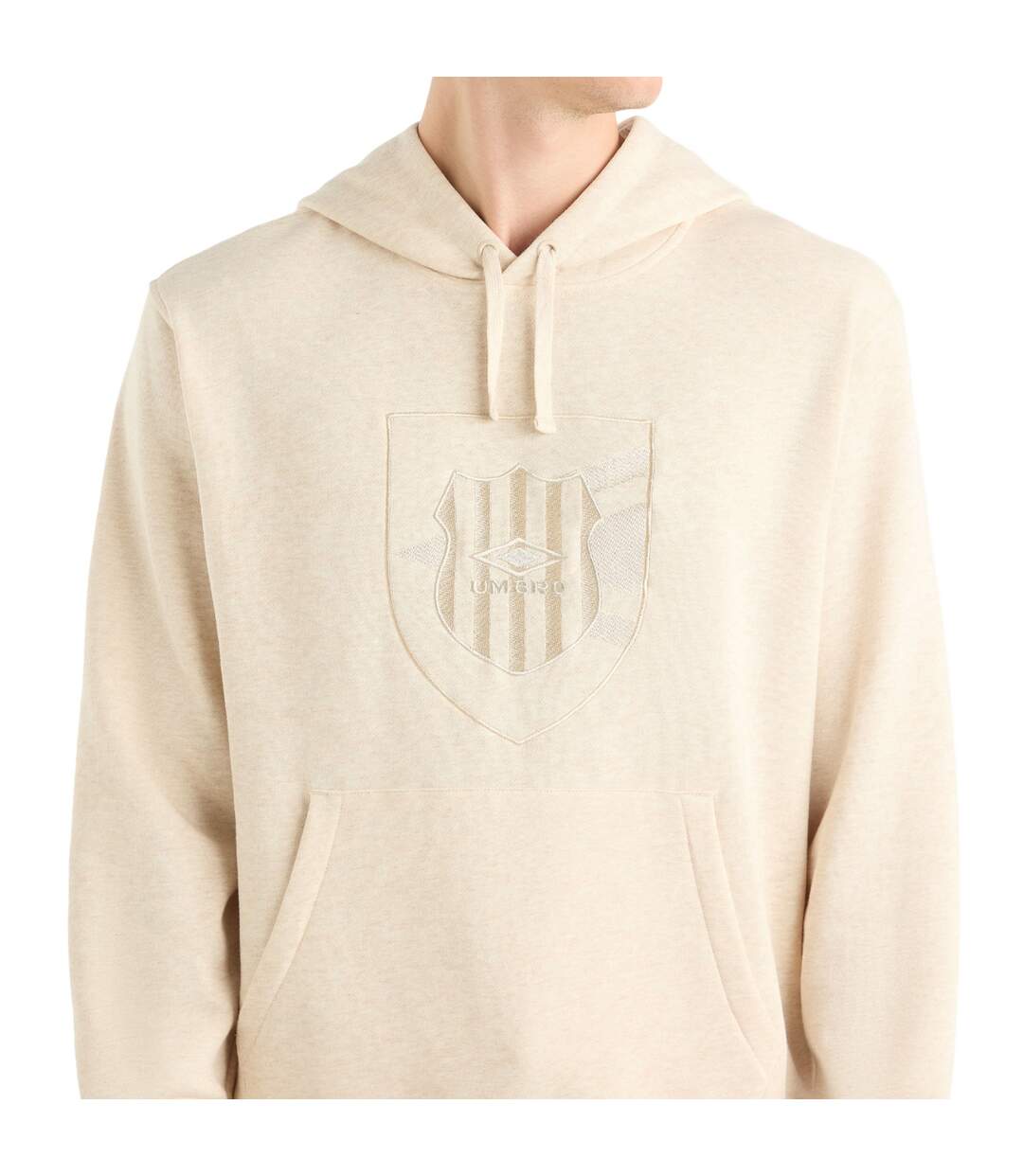 Mens crest hoodie marlotte avoine Umbro-4