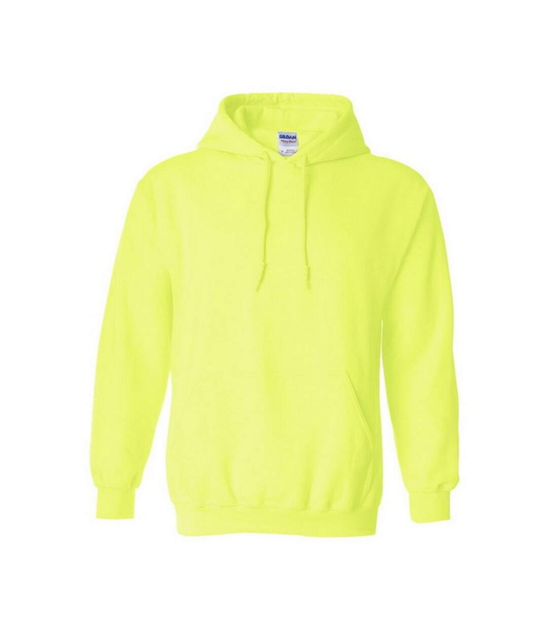 Sweatshirt à capuche unisexe vert néon Gildan