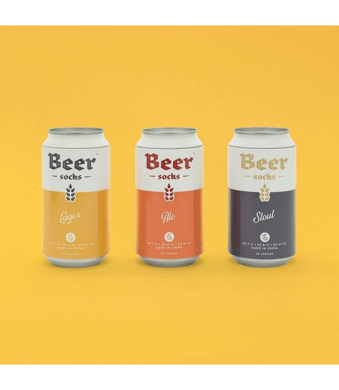 1 Pack Mens Beer Socks in a Can (Ale / Lager / Stout)-3
