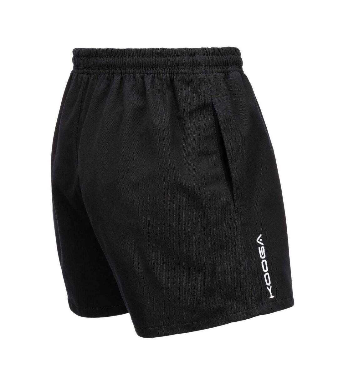 Short De Rugby Adulte Noir KooGa-4