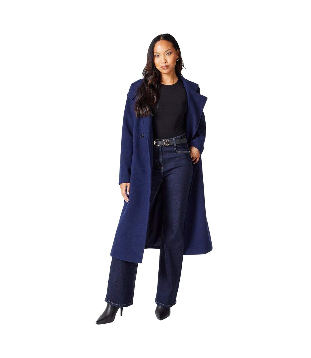 Manteau femme bleu marine Principles-1