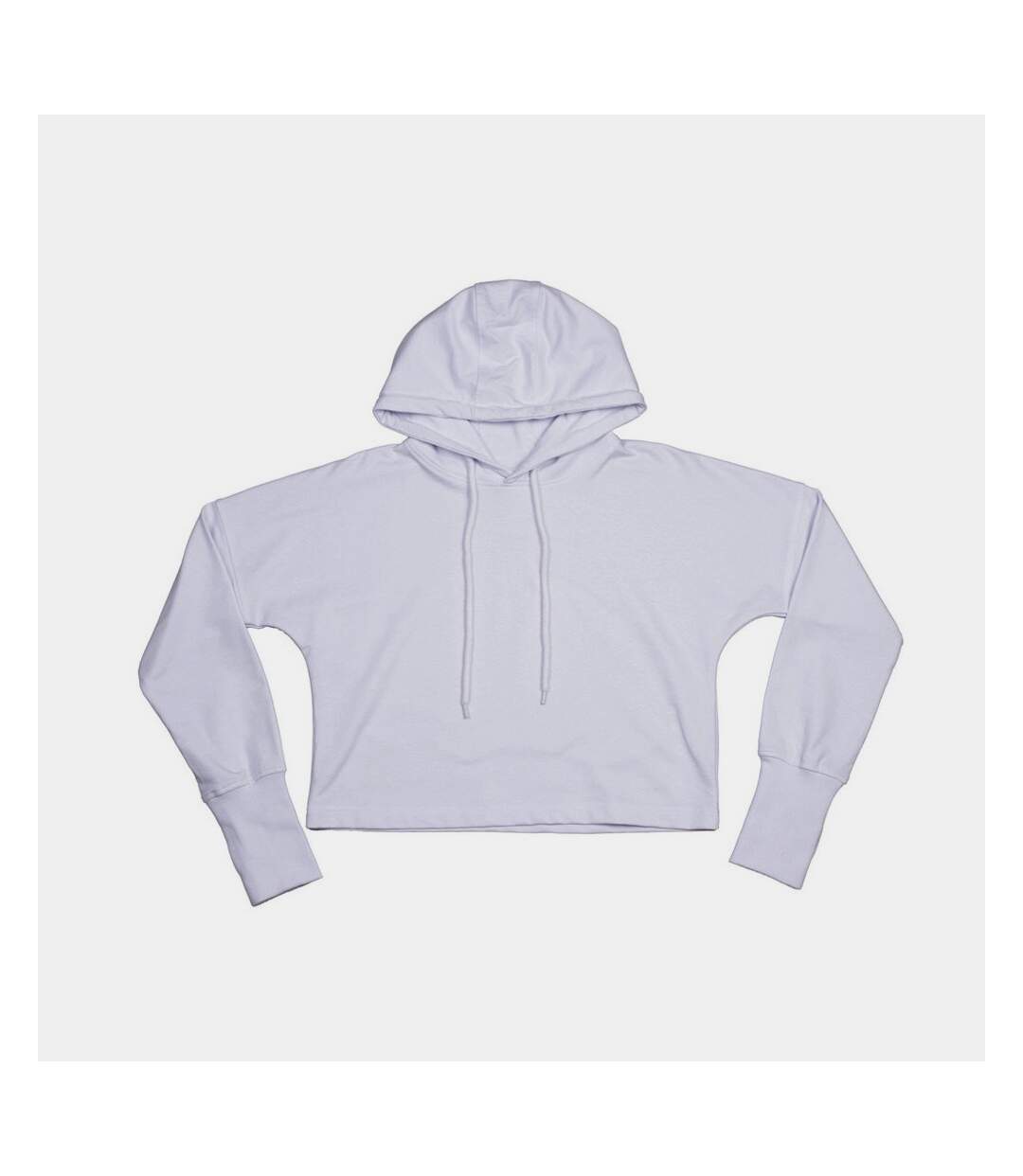 Womens/ladies cropped hoodie white Mantis