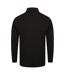 Henbury Mens Long Sleeve Cotton Rich Roll Neck Top / Sweatshirt (Black) - UTRW615