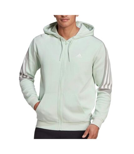 Sweat Vert Clair Homme Adidas M Fi 3s Fz - S