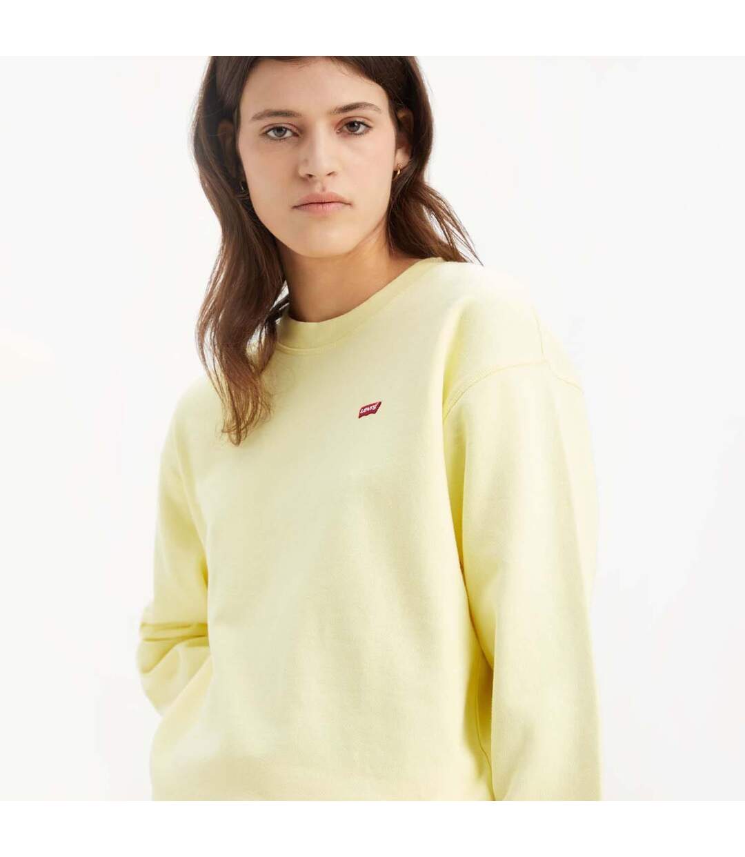 Sweat Femme Jaune Levis-3