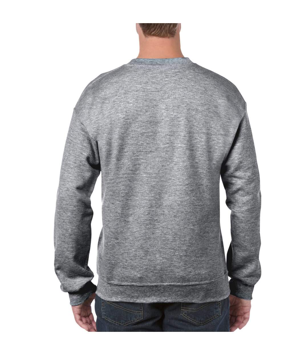 Sweat Homme Graphite Chiné Gildan-2