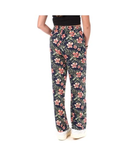 Pantalon marine à fleurs femme only nova life palazzo - 34