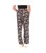 Pantalon marine à fleurs femme only nova life palazzo - 34-2