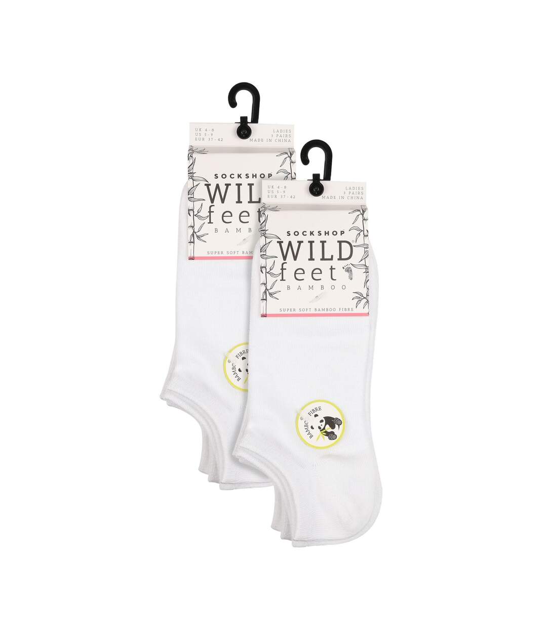 Wildfeet - 6 Paires Femme Chaussettes Bambou Basses | Motif Rayures-2