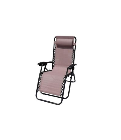 SupaGarden Zero Gravity Folding Garden Chair (Blush) (One Size) - UTST7271