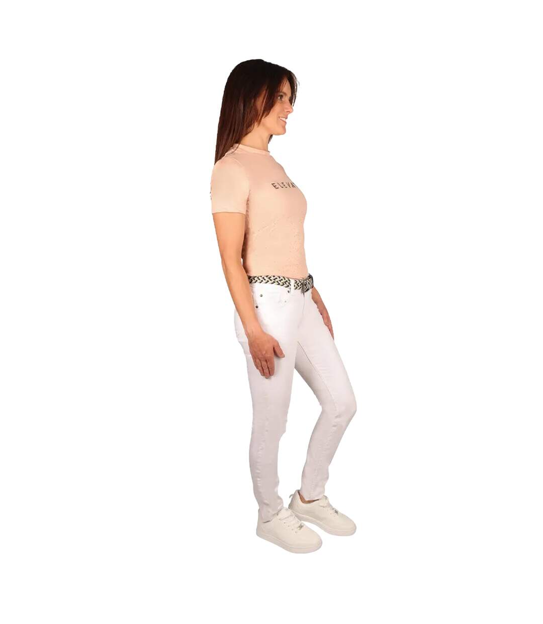 Womens/ladies Elevate Allure T-shirt Maple Sugar Hy-3