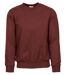 Sweat col rond - Homme - IT465 - rouge bordeaux