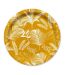 Lot de 10 Assiettes en Carton Exotic Mood 18cm Moutarde-1