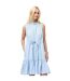 Womens/ladies Era Tiered High-neck Dress Blue French Connection-1