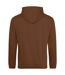 Sweat À Capuche College Adulte Marron Awdis-2