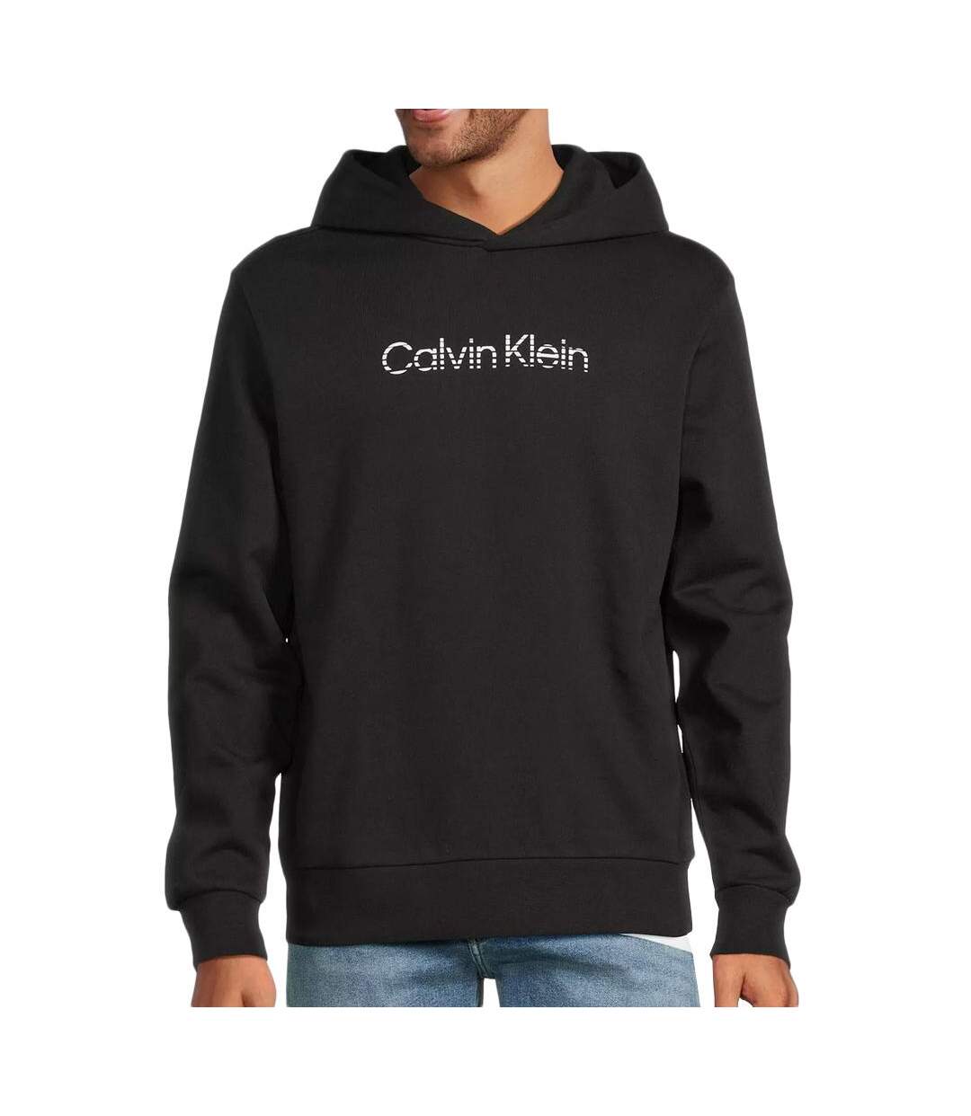 Sweat à Capuche Noir Homme Calvin Klein Jeans K10K112445 - L-1