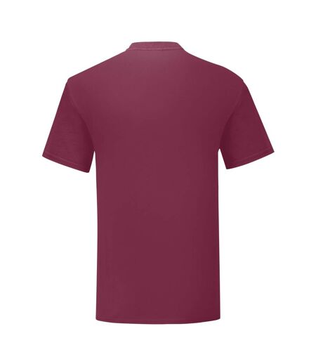 Fruit of the Loom Mens Iconic T-Shirt (Burgundy)
