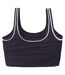 Womens/ladies Mone Sports Bra Black Huari-2