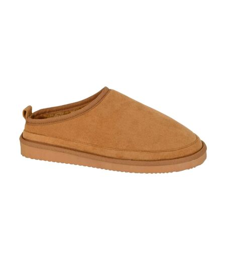 Chaussons Mules David Homme Brun Clair Sleepers