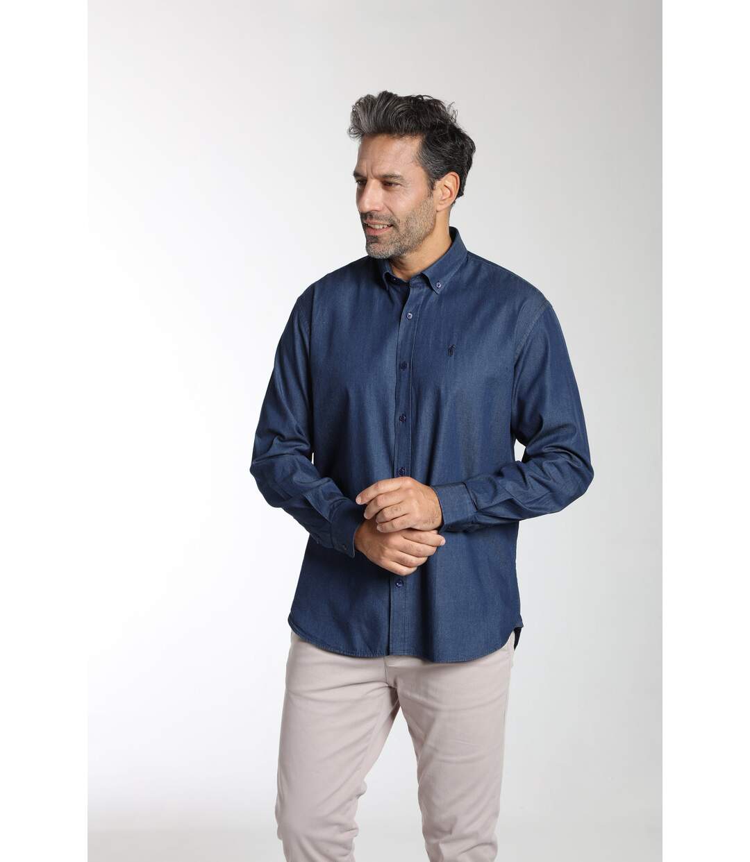 Chemise manches longues en coton CALY-2