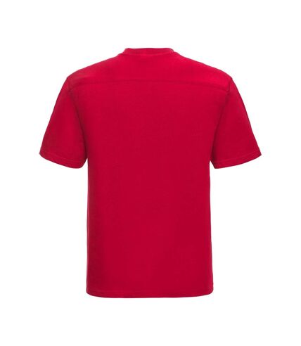 Mens heavyweight t-shirt classic red Russell