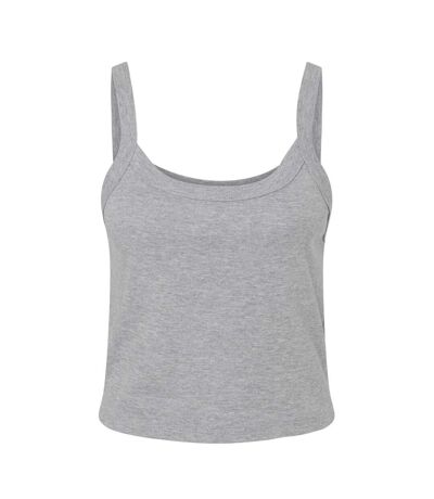 Womens/ladies spaghetti strap tank top athletic heather Bella + Canvas