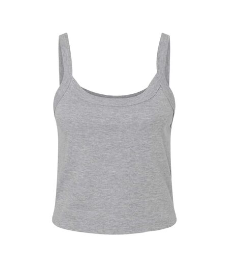 Womens/ladies spaghetti strap tank top athletic heather Bella + Canvas