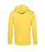 Sweat à capuche homme jaune B&C