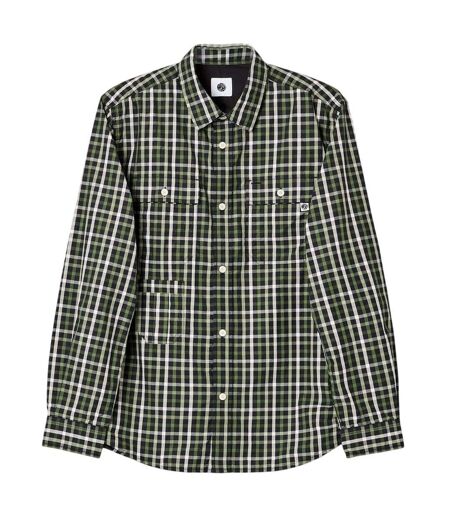 Chemise Motif/style Damier Pelton Homme Noir Pretty Green