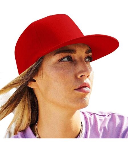 Casquette ajustable rouge Beechfield