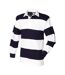 Polo homme blanc / bleu marine Front Row-2