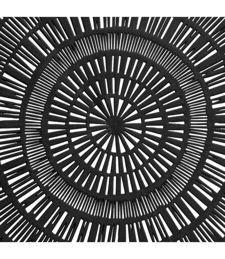 Set de Table Rond Déco Rayon 38cm Noir