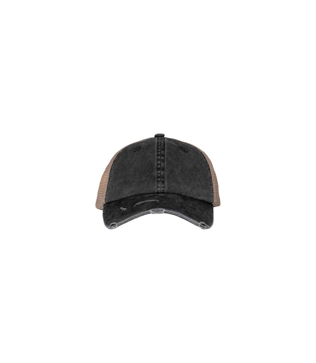 Casquette Trucker Destroy Adulte Noir Beige Native Spirit-1