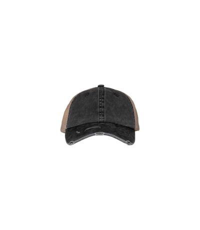 Casquette Trucker Destroy Adulte Noir Beige Native Spirit