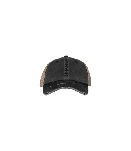 Casquette Trucker Destroy Adulte Noir Beige Native Spirit