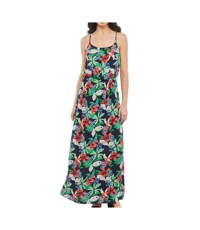 Robe Longue Marine à fleurs Femme Only Nova