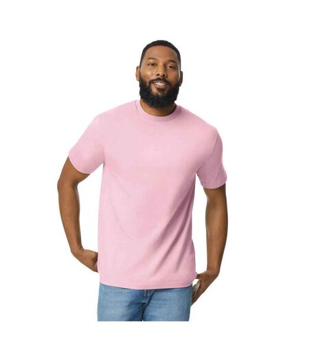 Mens cotton lightweight t-shirt light pink Gildan