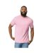 Mens cotton lightweight t-shirt light pink Gildan