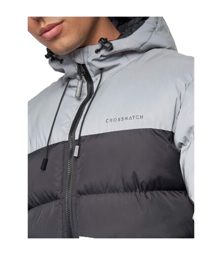 Crosshatch Mens Rothman Reflective Jacket (Black)