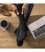 6 Pack Mens Non Elastic Cotton Diabetic Socks with Seamless Toe-5